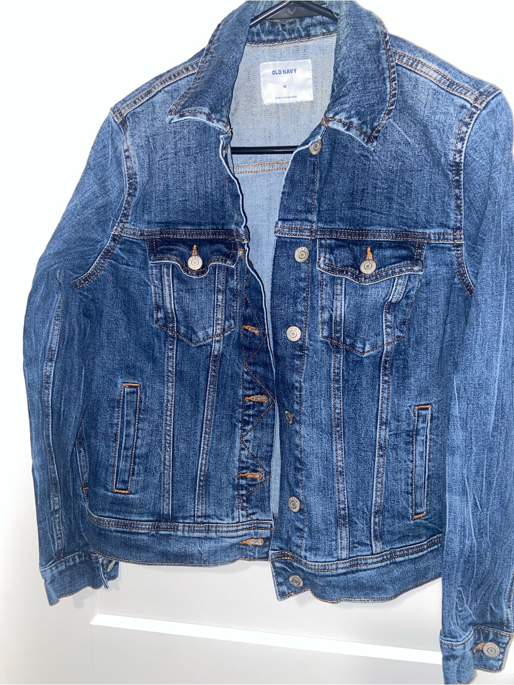 Old Navy Blue Denim Jacket with Button Front